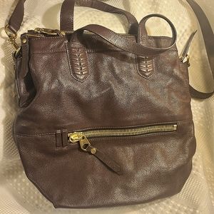 orYany - Large Plum Soft-Sided Crossbody Tote